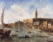 The Doge-s Palace and the Molo from the Basin of San Marco Francesco Guardi